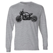 JL Illustration For A BMW RNineT 2016 Motorbike Fan LS-Tshirt