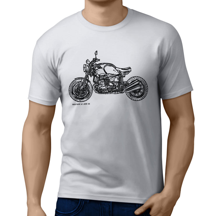 JL Illustration For A BMW RnineT 2016 Motorbike Fan T-shirt