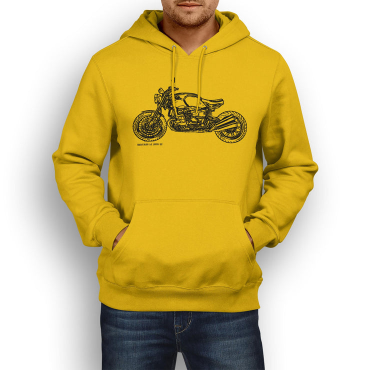 JL Illustration For A BMW RNineT 2016 Motorbike Fan Hoodie