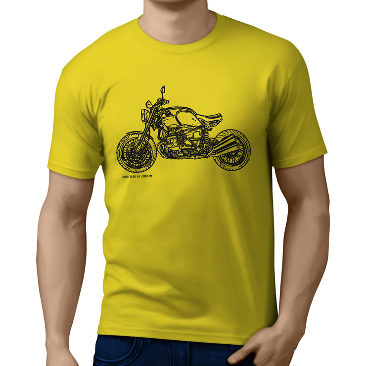 JL Illustration For A BMW RnineT 2016 Motorbike Fan T-shirt