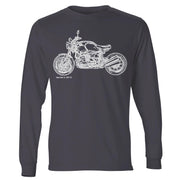 JL Illustration For A BMW RNineT 2016 Motorbike Fan LS-Tshirt