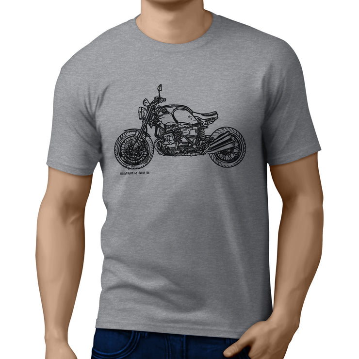 JL Illustration For A BMW RnineT 2016 Motorbike Fan T-shirt