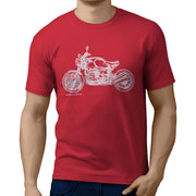 JL Illustration For A BMW RnineT 2016 Motorbike Fan T-shirt