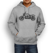 JL Illustration For A BMW RNineT Scrambler 2016 Motorbike Fan Hoodie