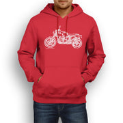 JL Illustration For A BMW RNineT Scrambler 2016 Motorbike Fan Hoodie