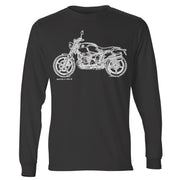 JL Illustration For A BMW RNineT Scrambler 2016 Motorbike Fan LS-Tshirt