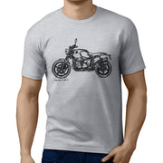 JL Illustration For A BMW RnineT Scrambler 2016 Motorbike Fan T-shirt