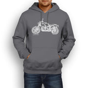 JL Illustration For A BMW RNineT Scrambler 2016 Motorbike Fan Hoodie