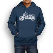 JL Illustration For A BMW RNineT Scrambler 2016 Motorbike Fan Hoodie