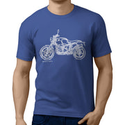 JL Illustration For A BMW RnineT Scrambler 2016 Motorbike Fan T-shirt