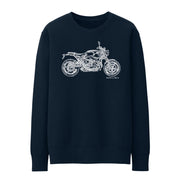 JL Illustration For A BMW Rninet Pure 2017 Motorbike Fan Jumper