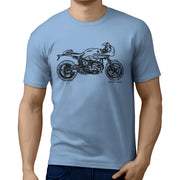 JL Illustration For A BMW RnineT Racer 2017 Motorbike Fan T-shirt
