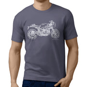 JL Illustration For A BMW RnineT Racer 2017 Motorbike Fan T-shirt