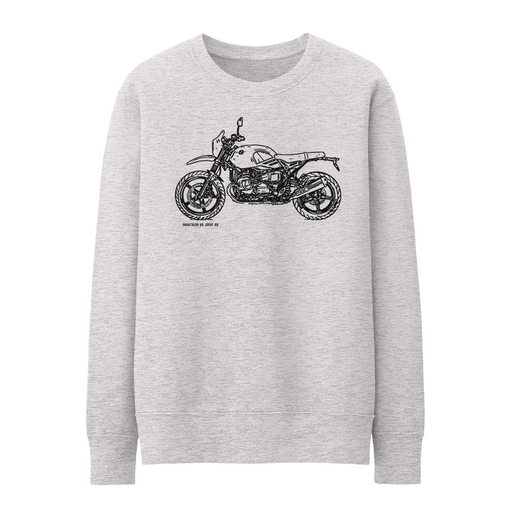 JL Illustration For A BMW Rninet Urban GS 2017 Motorbike Fan Jumper