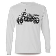 JL Illustration For A BMW RnineT Urban GS 2017 Motorbike Fan LS-Tshirt