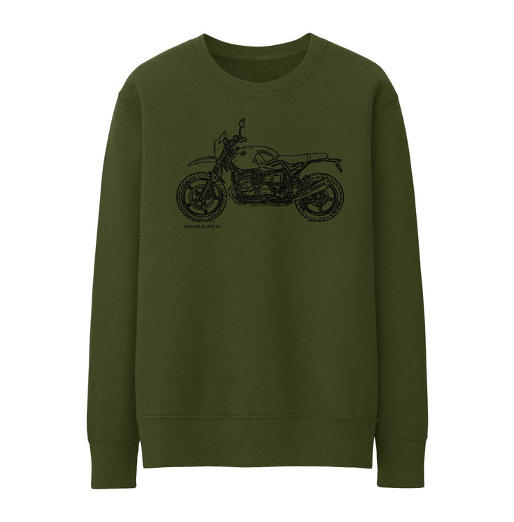 JL Illustration For A BMW Rninet Urban GS 2017 Motorbike Fan Jumper