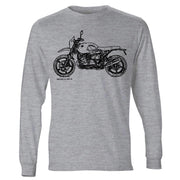 JL Illustration For A BMW RnineT Urban GS 2017 Motorbike Fan LS-Tshirt