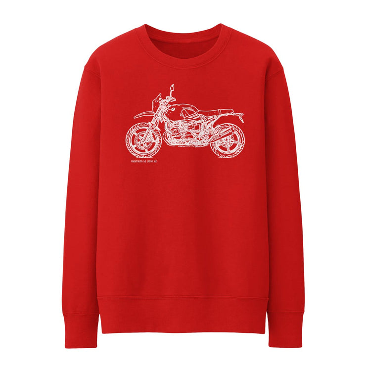 JL Illustration For A BMW Rninet Urban GS 2017 Motorbike Fan Jumper