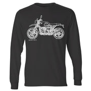 JL Illustration For A BMW RnineT Urban GS 2017 Motorbike Fan LS-Tshirt