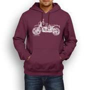 JL Illustration For A BMW RnineT Urban GS 2017 Motorbike Fan Hoodie