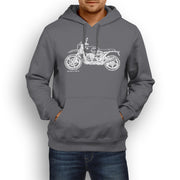 JL Illustration For A BMW RnineT Urban GS 2017 Motorbike Fan Hoodie