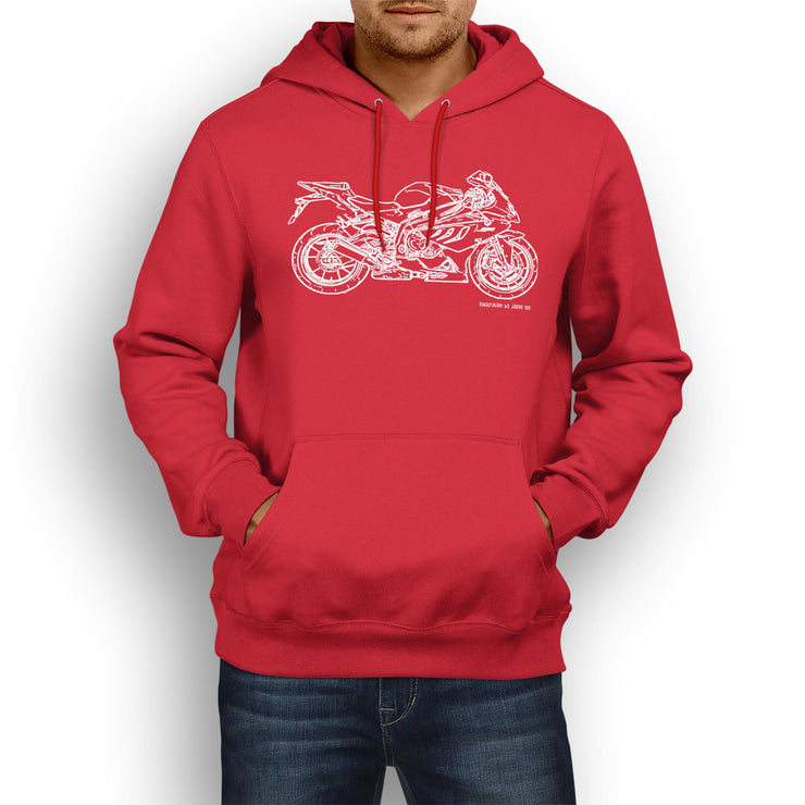 JL Illustration For A BMW S1000RR 2011 Motorbike Fan Hoodie