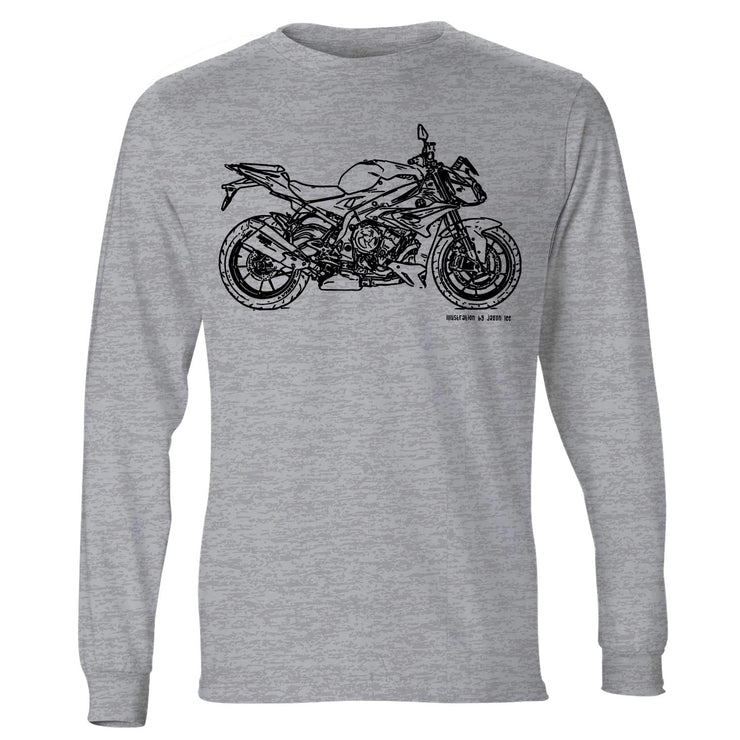 JL Illustration For A BMW S1000R 2017 Motorbike Fan LS-Tshirt
