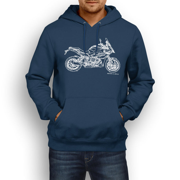 JL Illustration For A BMW S1000XR 2017 Motorbike Fan Hoodie