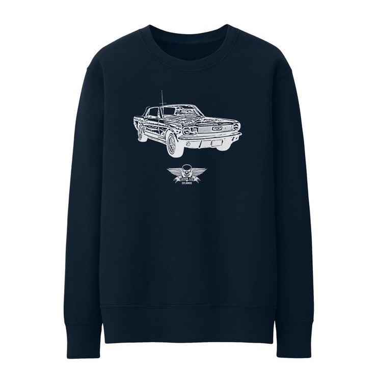 Jaxon Lee Illustration For A Ford 1966 Mustang Convertible Motorcar Fan Jumper