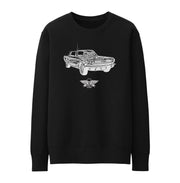 Jaxon Lee Illustration For A Ford 1966 Mustang Convertible Motorcar Fan Jumper
