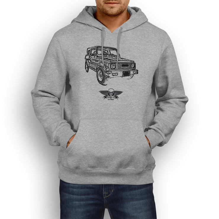 Jaxon Lee Illustration For A 1986 Suzuki Samurai Motorcar Fan Hoodie