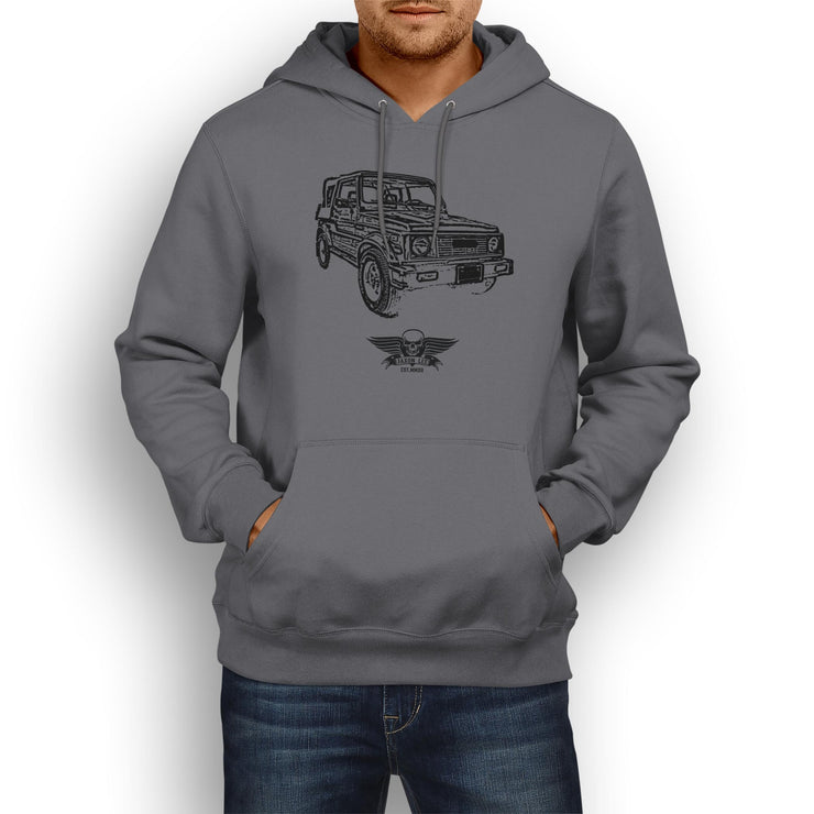 Jaxon Lee Illustration For A 1986 Suzuki Samurai Motorcar Fan Hoodie