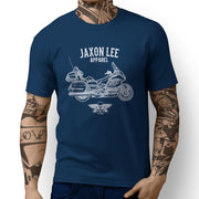 Jaxon Lee Illustration For A 2006 Honda GL1800 Gold Wing Motorbike Fan T-shirt