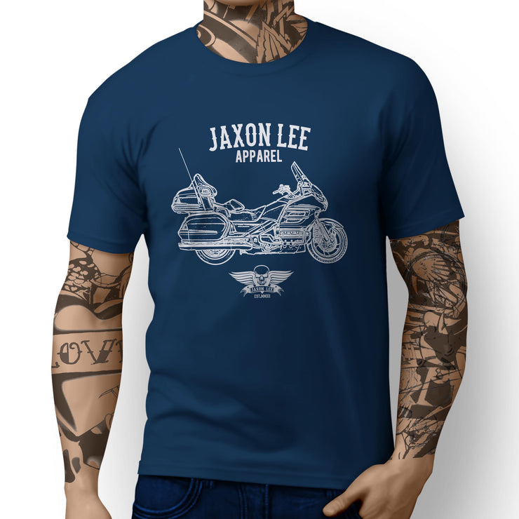 Jaxon Lee Illustration For A 2006 Honda GL1800 Gold Wing Motorbike Fan T-shirt