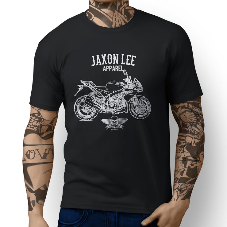 Jaxon Lee Illustration for a Aprilia Tuono V4 R APRC Motorbike fan T-shirt