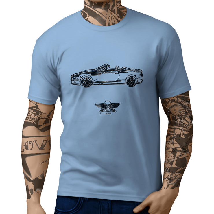 Jaxon Lee Illustration For A Aston Martin DBS Volante Motorcar Fan T-shirt