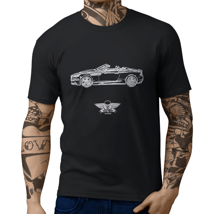 Jaxon Lee Illustration For A Aston Martin DBS Volante Motorcar Fan T-shirt