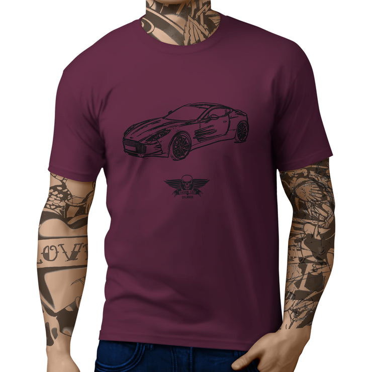 Jaxon Lee Illustration For A Aston Martin ONE-77 Motorcar Fan T-shirt