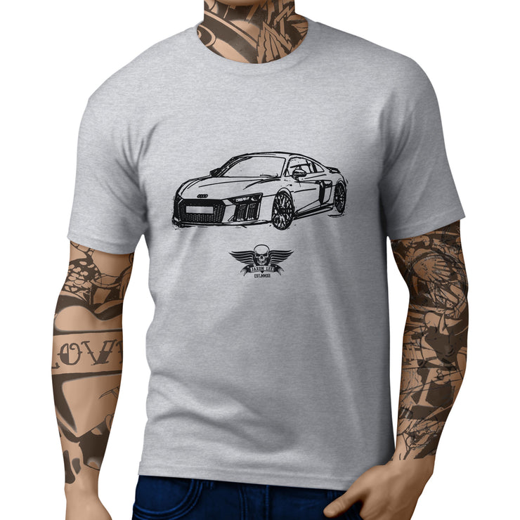 Jaxon Lee Illustration For A Audi R8 Motorcar Fan T-shirt