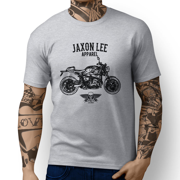 Jaxon Lee Illustration For A BMW RnineT 2017 Motorbike Fan T-shirt