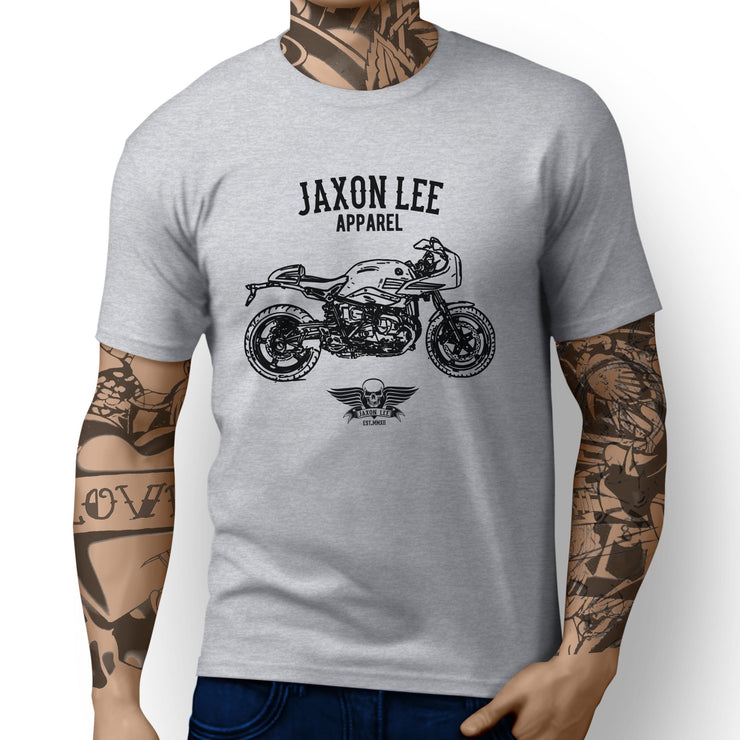 Jaxon Lee Illustration For A BMW RnineT Racer 2017 Motorbike Fan T-shirt