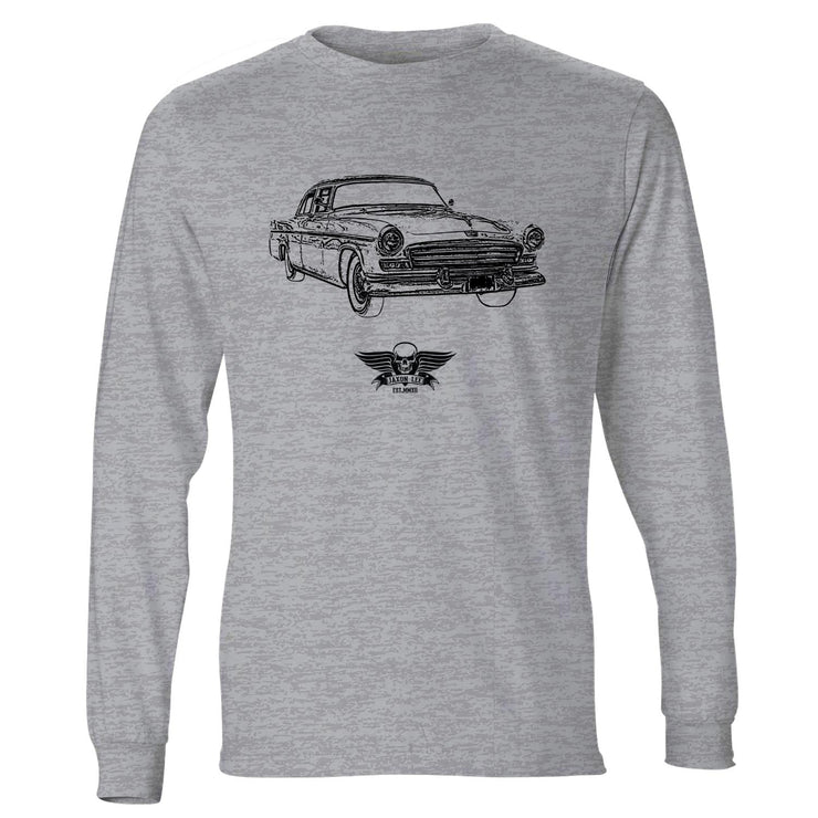 Jaxon Lee Illustration For A Chrysler Windsor 1956 Motorcar Fan LS-Tshirt