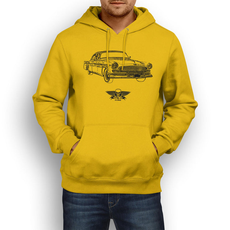 Jaxon Lee Illustration For A Chrysler Windsor 1956 Motorcar Fan Hoodie
