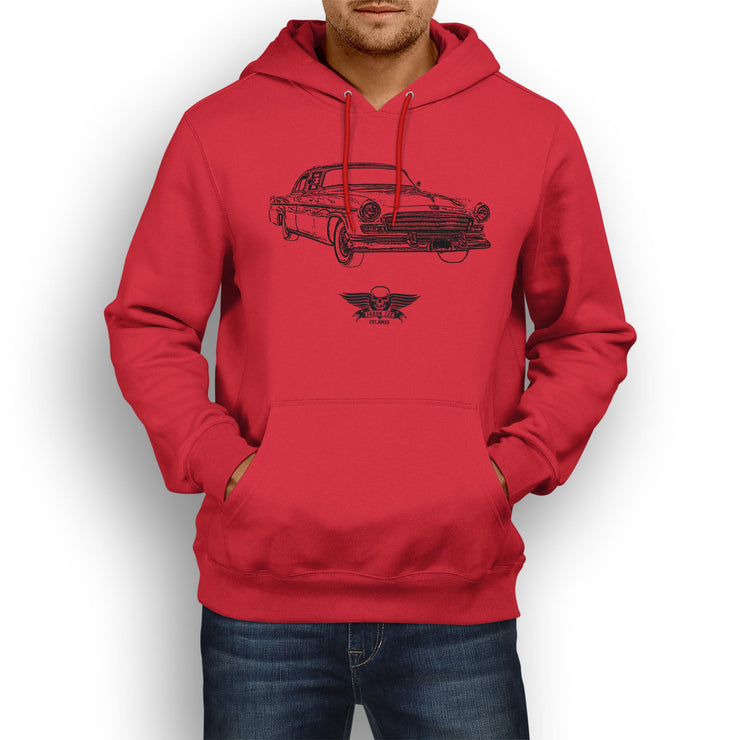 Jaxon Lee Illustration For A Chrysler Windsor 1956 Motorcar Fan Hoodie