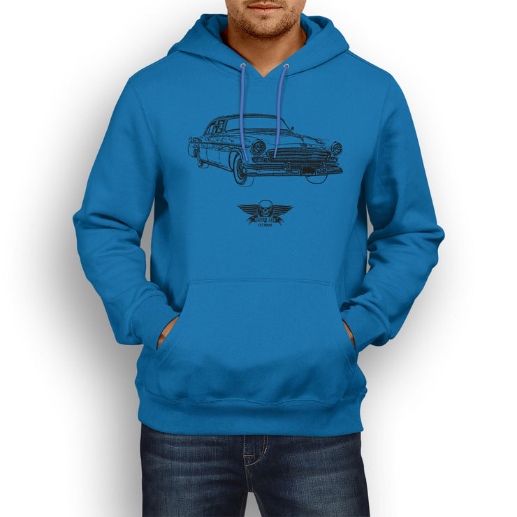 Jaxon Lee Illustration For A Chrysler Windsor 1956 Motorcar Fan Hoodie