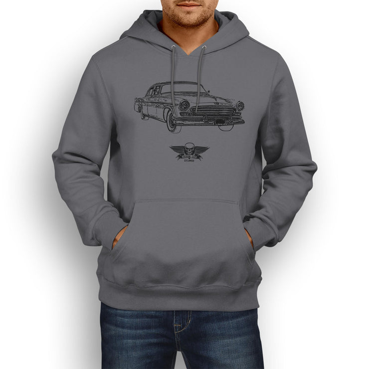 Jaxon Lee Illustration For A Chrysler Windsor 1956 Motorcar Fan Hoodie