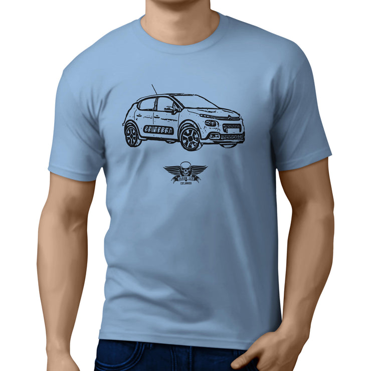 Jaxon Lee Illustration For A Citroen C3 Motorcar Fan T-shirt