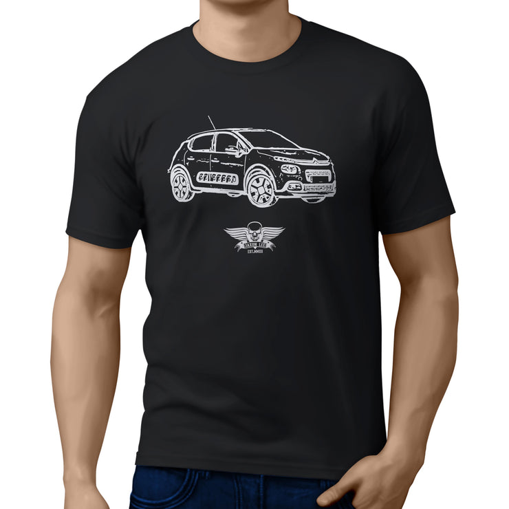 Jaxon Lee Illustration For A Citroen C3 Motorcar Fan T-shirt