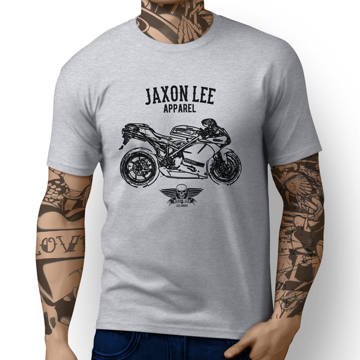 Jaxon Lee Illustration For A Ducati 1198R Corse Special Edition Motorbike Fan T-