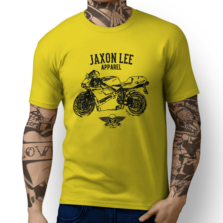 Jaxon Lee Illustration For A Ducati 748 Motorbike Fan T-shirt
